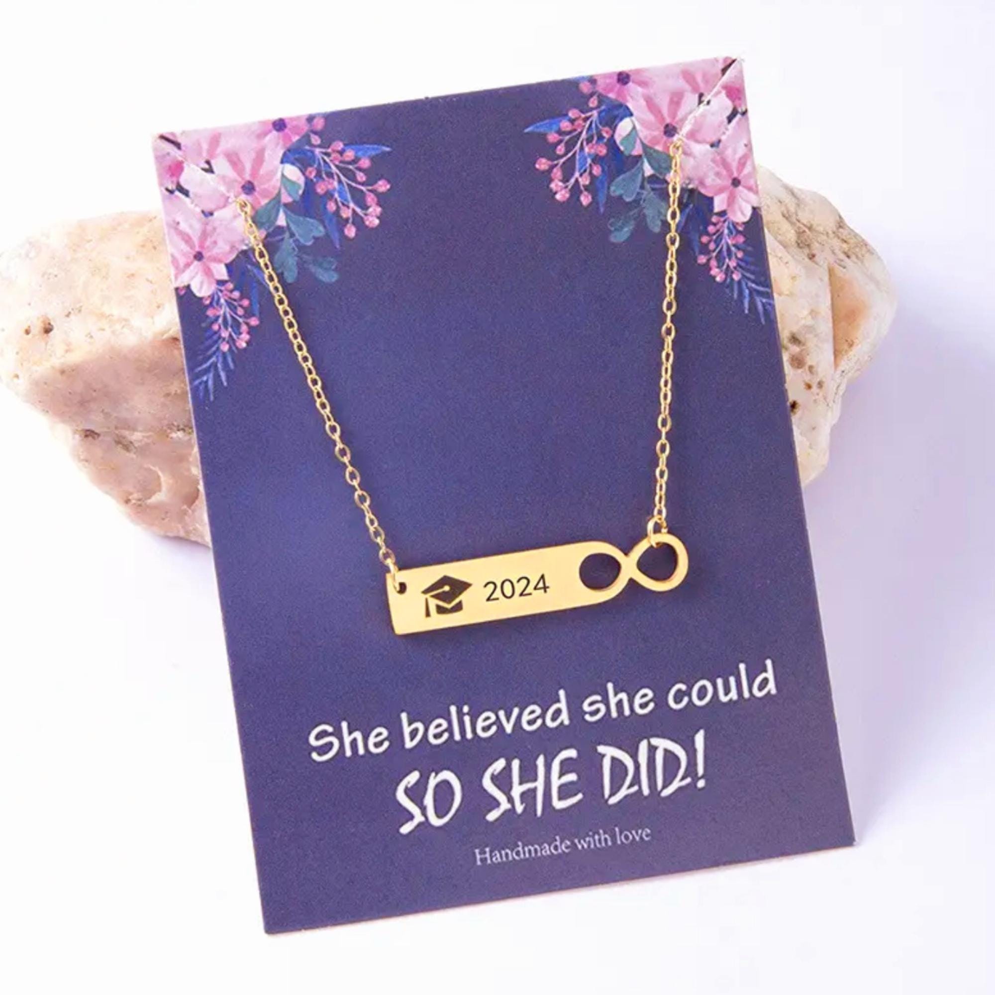 Personalized Infinity Bar Necklace – Custom Engraved Jewelry for Her